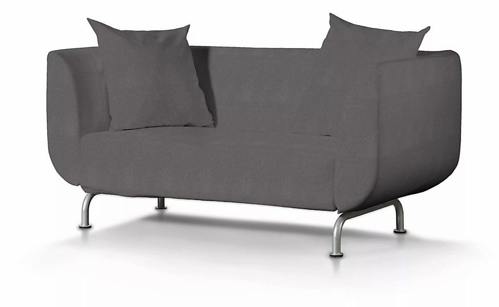 Bezug für Strömstad 2-Sitzer Sofa, dunkelgrau, Bezug für Sofa Stromstad 2-s günstig online kaufen