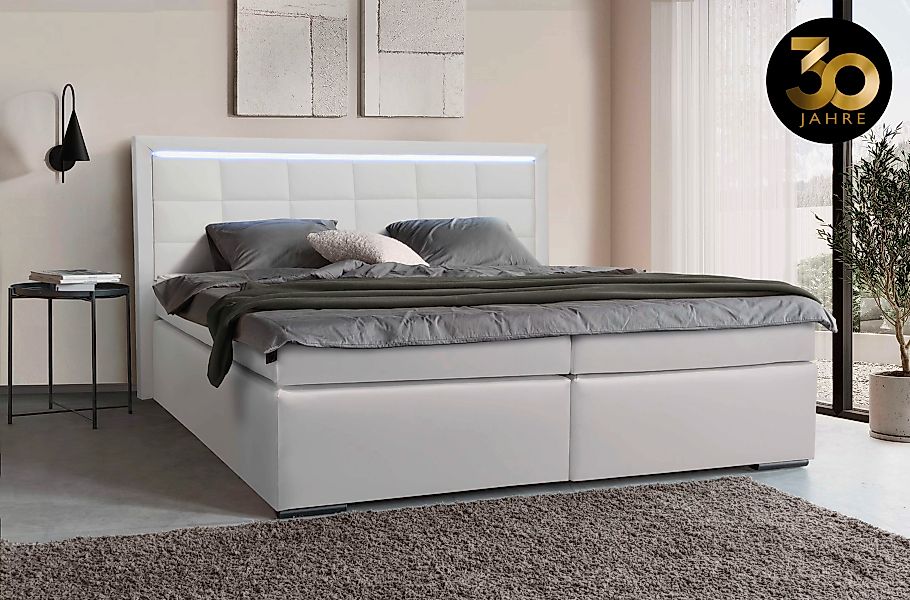 COLLECTION AB Boxspringbett 30 Jahre Jubiläums-Modell Athena, inkl. LED-Lic günstig online kaufen