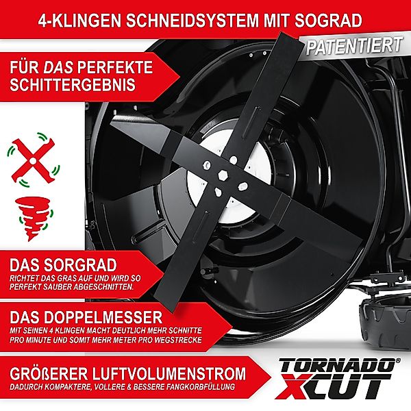 Onbest Benzinrasenmäher mit Antrieb, 5in1, 60 günstig online kaufen