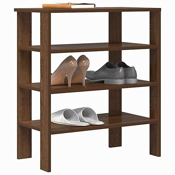 vidaXL Schuhschrank Schuhregal Braun Eichen-Optik 61x32x70 cm Holzwerkstoff günstig online kaufen