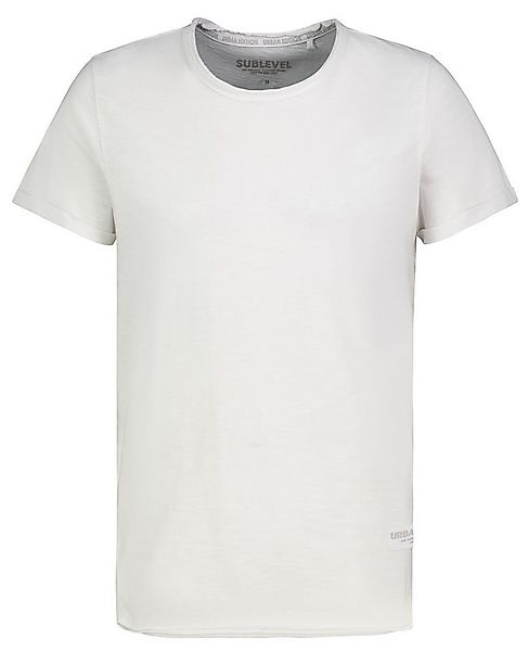 SUBLEVEL T-Shirt Herren Shirt Long Shaped lang geschnitten schwere Qualität günstig online kaufen