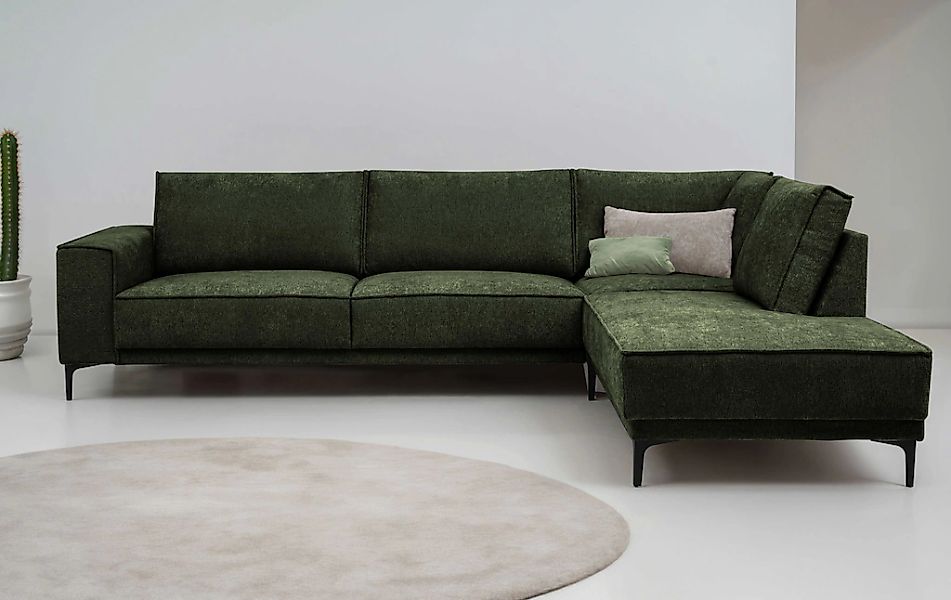 OTTO home Ecksofa "OLAND L-Form, B: 289 cm, Skandi-Design" Struktur, Flachg günstig online kaufen