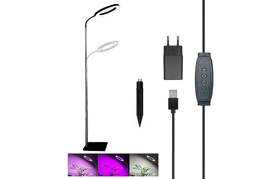 MUPOO Pflanzenlampe 72s LED Bodenpflanzenlicht Vollspektrum Pflanzenlicht,3 günstig online kaufen