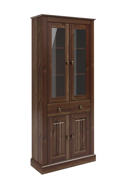 Home affaire Vitrine "Liotta" Mit 2 Glastüren und 1 Schublade günstig online kaufen