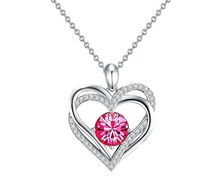 Rafaela Donata Collier Herz silber, verziert mit Kristallen von Swarovski® günstig online kaufen