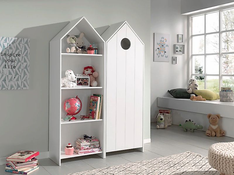 Vipack Jugendzimmer-Set "Casami, best. aus 1 Schrank mit Drehtür, 1 Regalsc günstig online kaufen