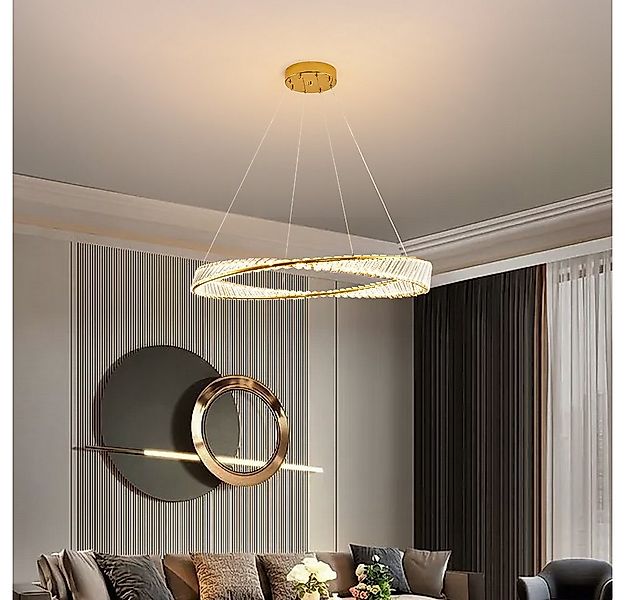 Euroton LED Pendelleuchte LED Pendelleuchte große Kristall Fernbedienung Li günstig online kaufen