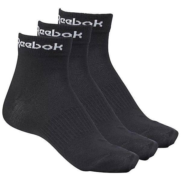 Reebok Active Core Ankle Socken 3 Paare EU 40-42 Black günstig online kaufen
