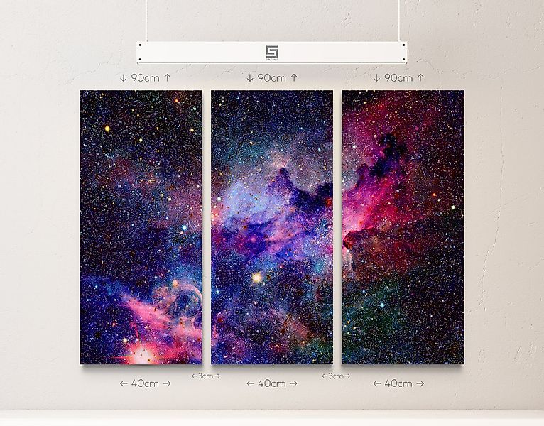 Sinus Art Leinwandbild Nebel und Galaxien günstig online kaufen