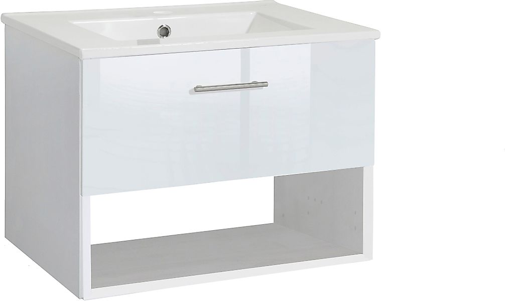 welltime Waschtisch "Trento Light mit Keramik-Auflagebecken", 1 Auzug und 1 günstig online kaufen