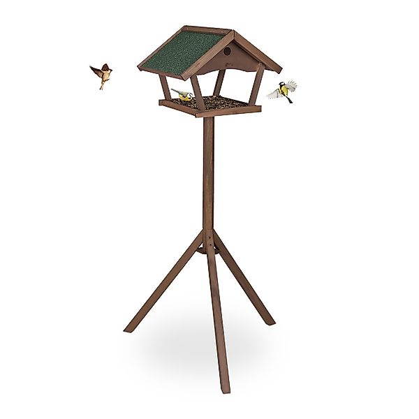 relaxdays Vogelhaus XXL Vogelfutterhaus mit Ständer günstig online kaufen