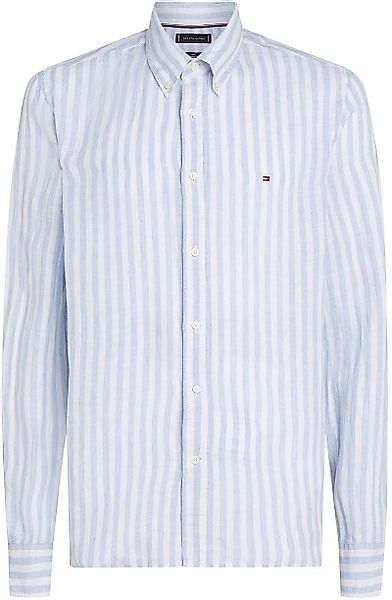 Tommy Hilfiger Hemd Leinen Hellblau - Größe L günstig online kaufen