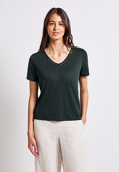 STREET ONE T-Shirt, aus elastischem Materialmix günstig online kaufen