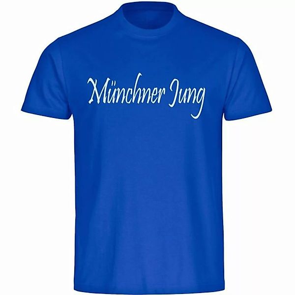 multifanshop T-Shirt Herren München blau - Münchner Jung - Männer günstig online kaufen