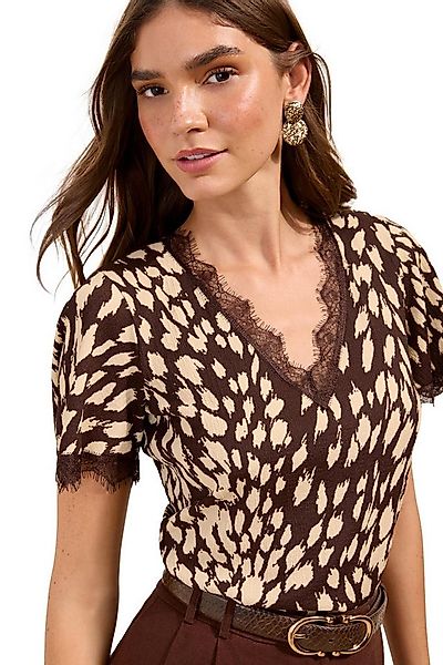 Friends Like These V-Shirt Friends Like These Top mit V-Ausschnitt und Spit günstig online kaufen