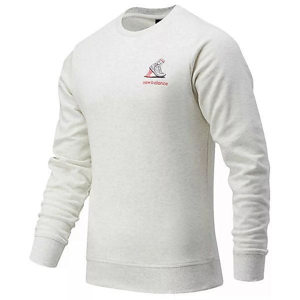 New Balance Minimize Crew Sweatshirt M Sea Salt Heather günstig online kaufen