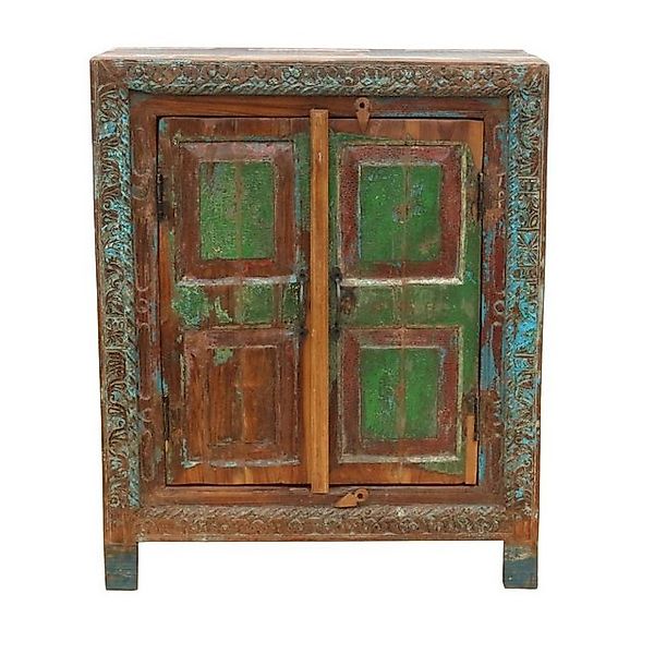 Oriental Galerie Mehrzweckschrank Indischer Schrank Antik 90cm Massivholz, günstig online kaufen