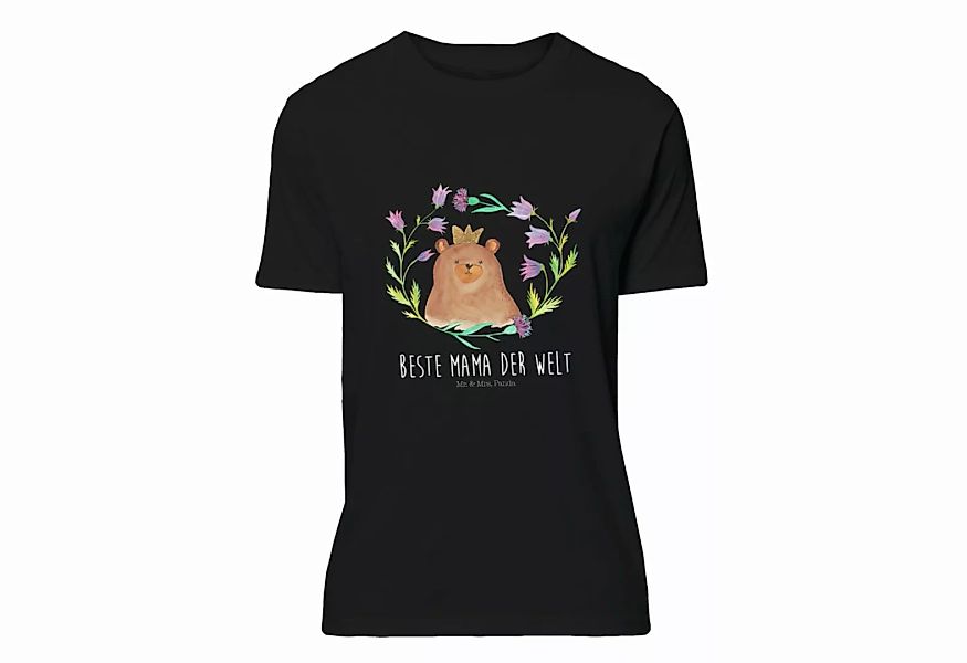 Mr. & Mrs. Panda T-Shirt Bär Königin - Schwarz - Geschenk, Schlafshirt, Mut günstig online kaufen