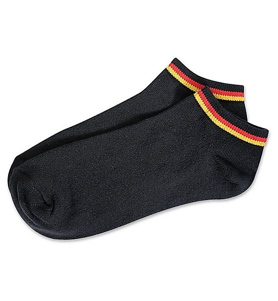 Fries Sneakersocken Deutschland Fußball Socken Sneaker WM EM Schwarz Weiß G günstig online kaufen