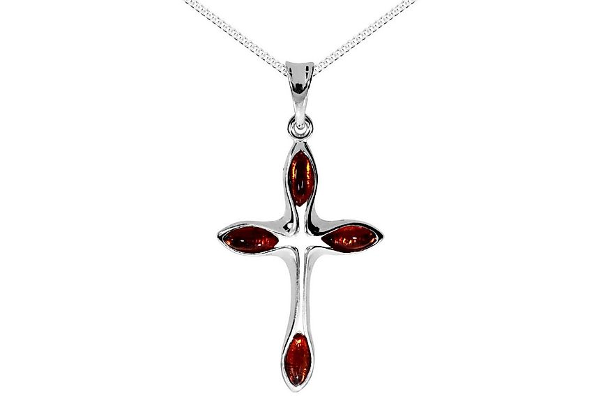 OSTSEE-SCHMUCK Kette mit Anhänger Ostsee-Schmuck Kette mit Anhänger Kreuz 3 günstig online kaufen