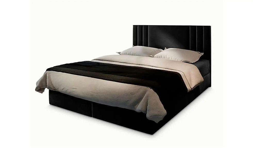 MASSENO Boxbett mit Bettkasten Bres ¦ schwarz ¦ Maße (cm): B: 180 H: 98 Bet günstig online kaufen
