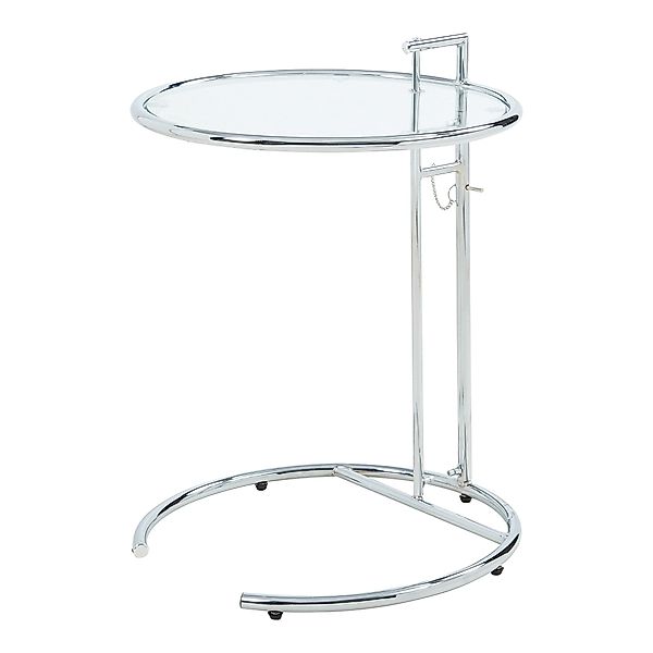 en.casa Beistelltisch, höhenverstellbar »Stare« Glas Transparent günstig online kaufen