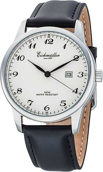 Eichmüller Quarzuhr Herrenuhr RE1063 Altweiss Lederband Schwarz 42 mm RE106 günstig online kaufen
