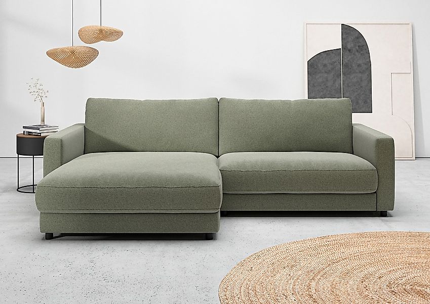 Home affaire Ecksofa "Ecksofa Jiro, L-Form, große Sitztiefe, Breite 265 cm" günstig online kaufen