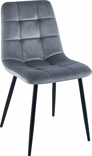 Home affaire Esszimmerstuhl "Parma", (Set), 2 St., Samtstoff, Bezug in Samt günstig online kaufen