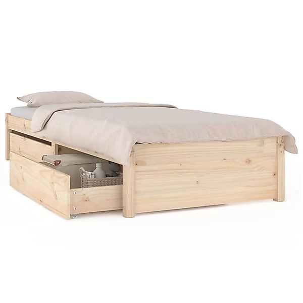 vidaXL Bett mit Schubladen 90x190 cm 3FT Single Modell 11156585 günstig online kaufen