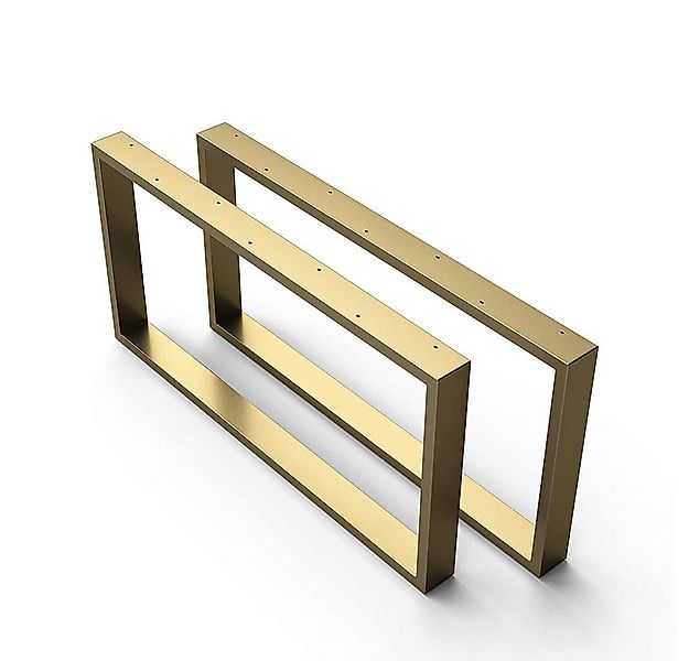 sossai® Tischgestell Couchtischkufen 50-80cm x 40cm in Gold (2-St) günstig online kaufen