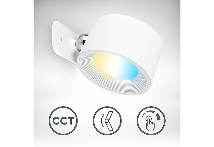 B.K.Licht LED Wandleuchte BKL1596 Magnetische Akku Wandlampe, 3-Stufen Dimm günstig online kaufen