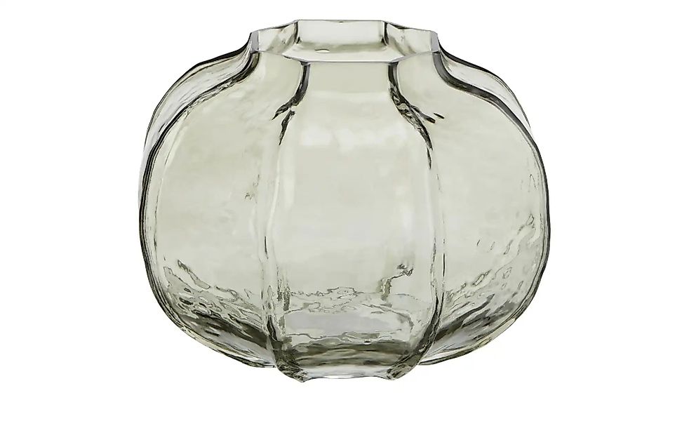 HOME STORY Vase ¦ grau ¦ Glas ¦ Maße (cm): H: 14,8  Ø: 20 Accessoires > Vas günstig online kaufen