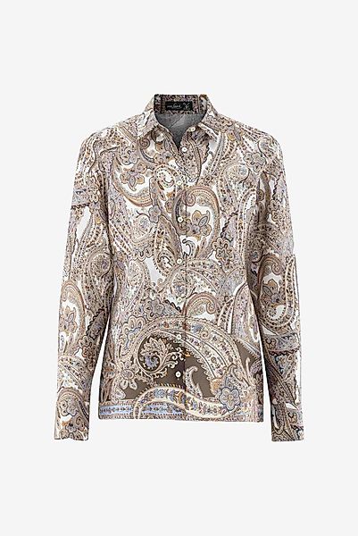 Taillierte Hemdbluse mit Paisley Druck günstig online kaufen