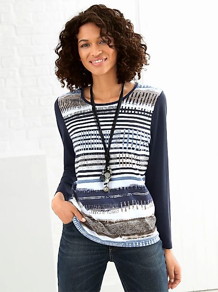 Casual Looks Langarmshirt "Shirt" 1 Stk. tlg. günstig online kaufen