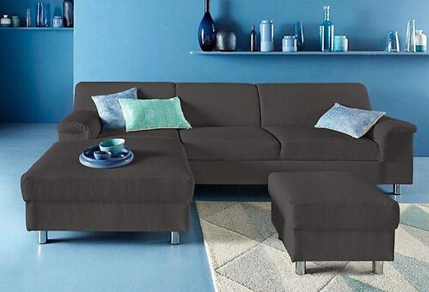 INOSIGN Ecksofa »Jamie, modern und elegant, Fußhöhe 9cm, L-Form,«, wahlweis günstig online kaufen