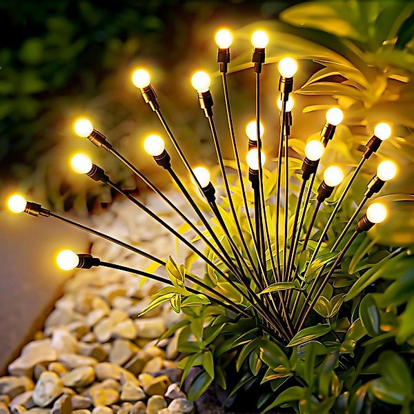 BlingBin LED Gartenleuchte LED Glühwürmchen Solarleuchten, günstig online kaufen