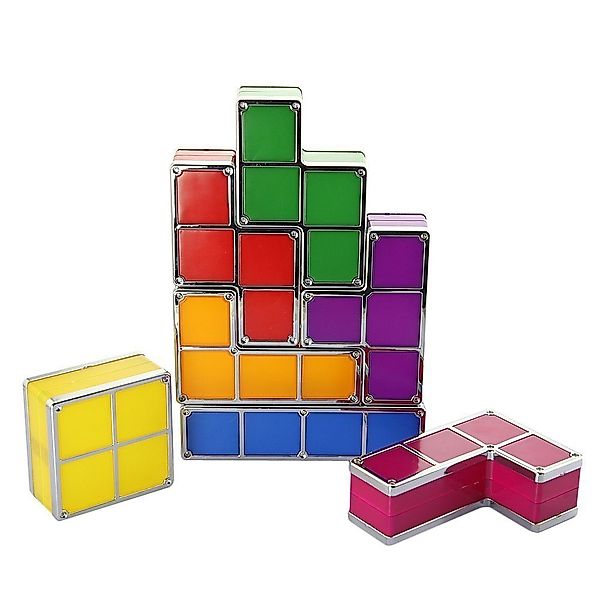 Goods+Gadgets LED Schreibtischlampe Tetris-Lampe, Retro Deko günstig online kaufen