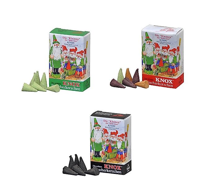 KNOX Duftkerze Räucherkerzen Minis 3er Duft Set, 72 Räucherkerzen der Größe günstig online kaufen