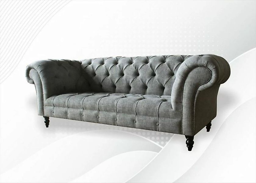 JVmoebel Chesterfield-Sofa, Chesterfield 3 Sitzer Design Sofa Couch 220 cm günstig online kaufen