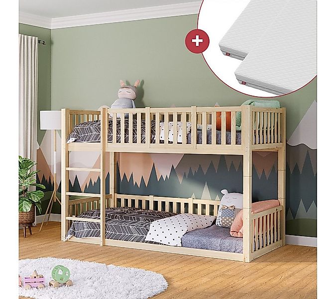 Bellabino Etagenbett Erie (mit 2 Matratzen), Hochbett umbaubar zu 2 Einzelb günstig online kaufen