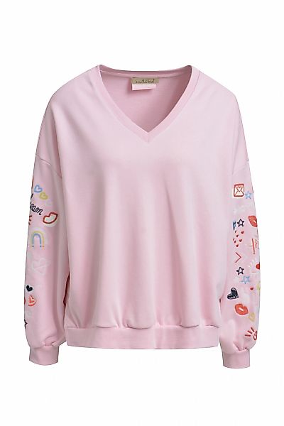 Smith & Soul Sweatshirt, mit V-Ausschnitt, Oversize, bestickt günstig online kaufen