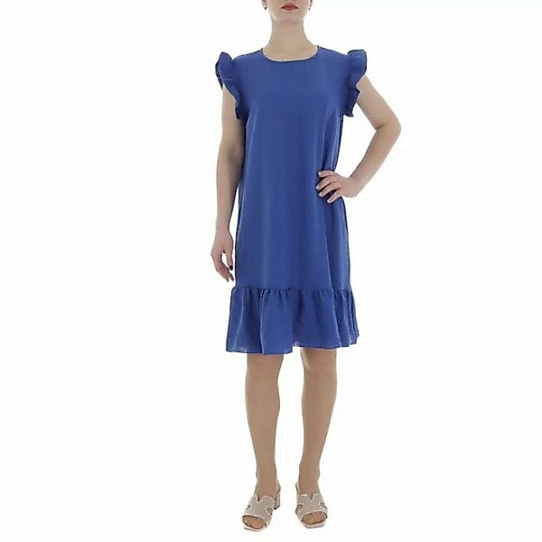 Ital-Design Sommerkleid Damen Freizeit (86164362) Rüschen Kreppoptik/gesmok günstig online kaufen