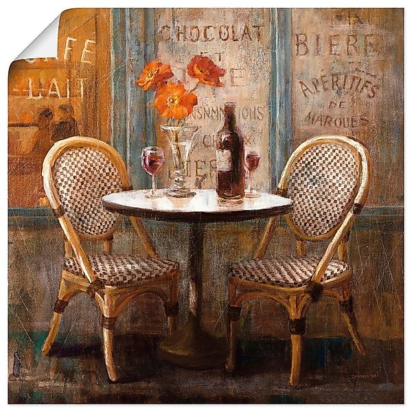 Artland Wandbild "Triff mich im Cafe I", Restaurant & Cafés, (1 St.), als L günstig online kaufen