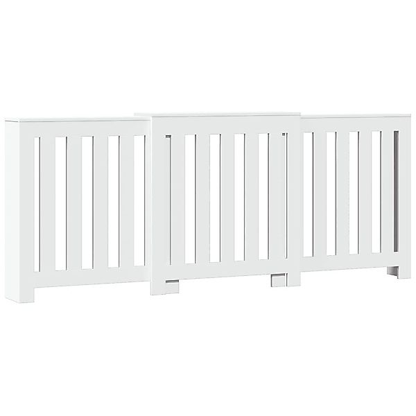 vidaXL Heizungsverkleidung Heizkörperverkleidung Weiß 205x21,5x83,5 cm günstig online kaufen
