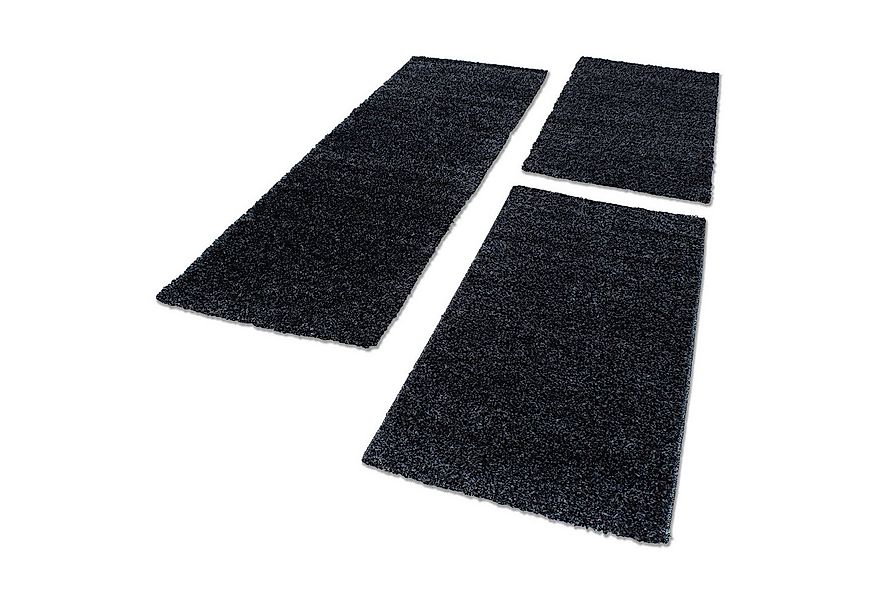 Carpettex Hochflor-Bettumrandung Unicolor - Einfarbig, Höhe 30 mm, (Bett-Se günstig online kaufen