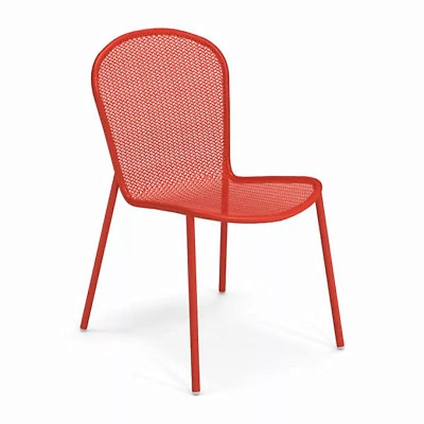 Stuhl Ronda XS metall rot / L 51,5 cm - Metall - Emu - Rot günstig online kaufen