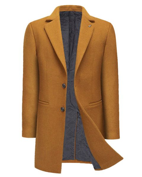 Allthemen Wollmantel Slim Fit Wintermantel Mittellang günstig online kaufen