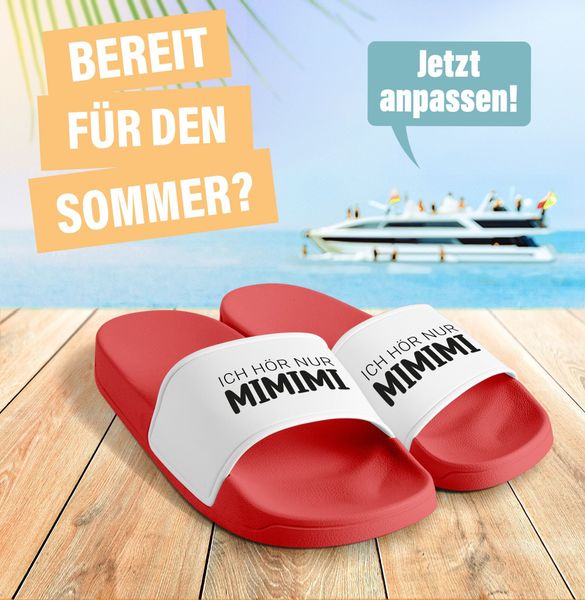 MoonWorks Badeschlappen mit Spruch Lustig Mimimi günstig online kaufen