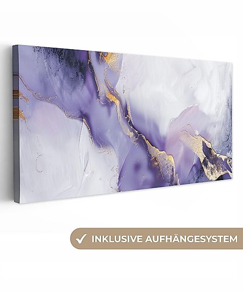 OneMillionCanvasses® Leinwandbild Panorama Lila - Modern günstig online kaufen